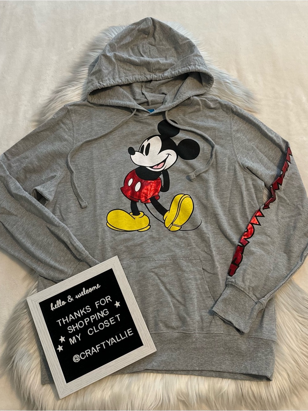 Disney Mickey Mouse Hooded Sweatshirt | Boys XL